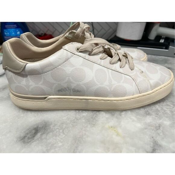 Coach Clip Low Top Sneaker Chalk size 8.5 M - Picture 11 of 12